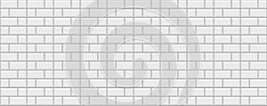 Tile seamless background. Metro brick wall. Vector illustration