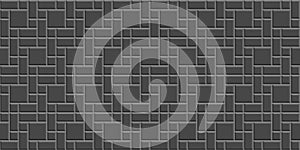 Tile seamless background. Subway brick wall. Vector illustration