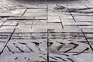 Tile stone gray texture pattern