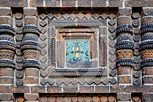 The tile of the Temple of the Beheading of John the Baptist in the city of Yaroslavl, Russia