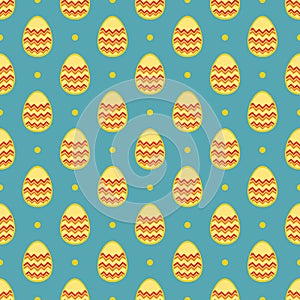 Tile vector pattern with easter eggs