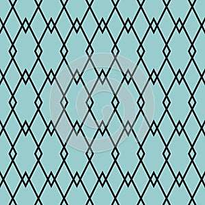 Tile vector pattern or mint green and black wallpaper background