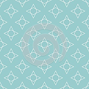 Tile vector pattern or mint green and white wallpaper background