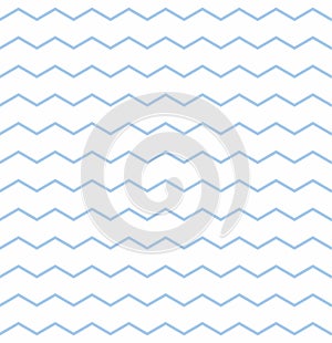 Tile vector pattern with pastel blue and white zig zag background