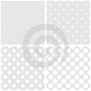 Tile vector pattern with sweet pastel hearts on grey background