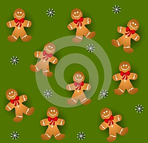 Tileable Gingerbread Men