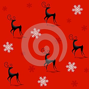 Tileable Reindeer Background 2