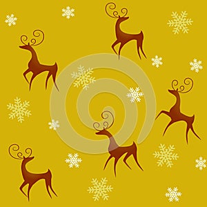 Tileable Reindeer Background