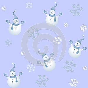 Tileable Snowman Pattern