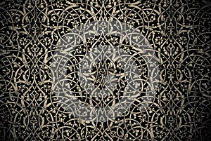 Tiled background with oriental ornaments