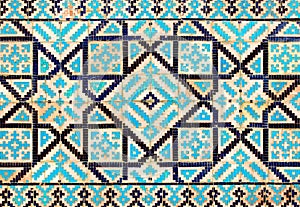 Tiled background with oriental ornaments