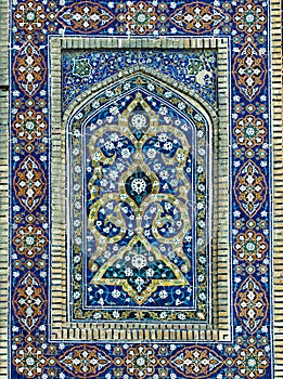 Tiled background with oriental ornaments