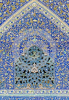 Tiled background, oriental ornaments from Isfahan