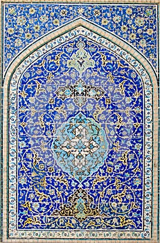 Tiled background,oriental ornaments from Isfahan