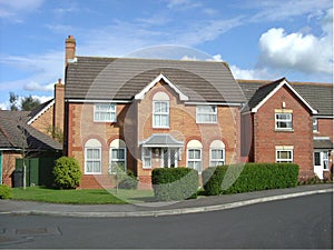 Tiled British house photo