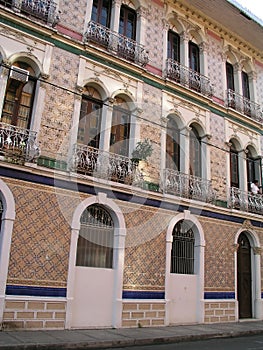 Tiled colonial house in Iquitos photo