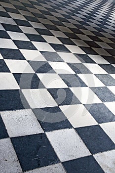 Tiled floor