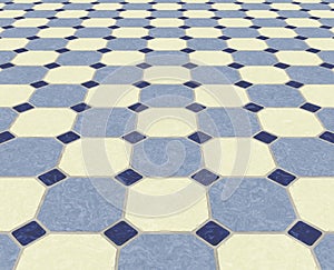 Tiled floor background tiles