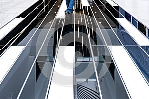 tiled floor in the museum