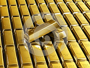 Tiled Gold Bars