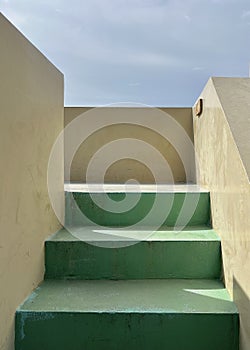Minimal Outdoor Cement Stair Decoration