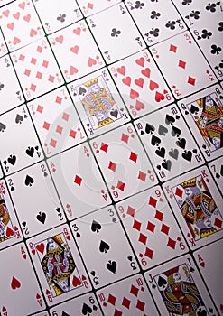 Tiled playing cards