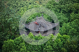 Tiled Roof in the Park, Hangzhou, China