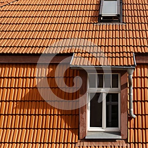 Tiled roof and windows