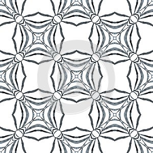 Tiled  watercolor background. Black and white