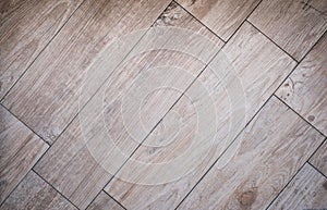 Tiled wood board floor - wooden parquet tiles / laminate