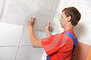 Tiler at home renovation work