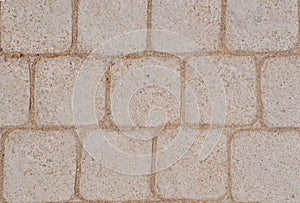 Tiles give a harmonic pattern at the ground