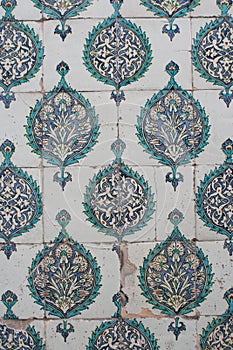 Tiles in the Harem of the Topkapi Palace