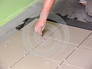 Tiles installation