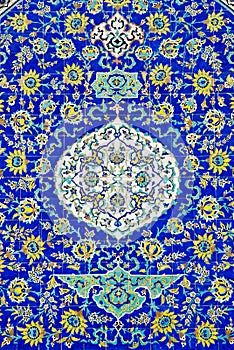 Tiles in isfahan iran photo