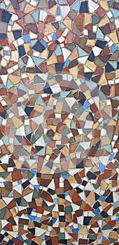Tiles Mosaic Pattern Earth Tone Verticle photo