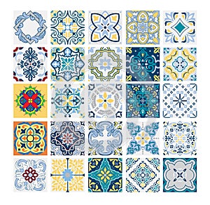 Tiles Portuguese patterns antique seamless