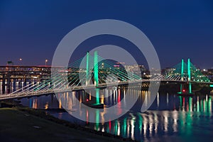 Tilikum crossing bridge in Downtown Portland, Oregon