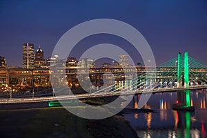 Tilikum crossing bridge in Downtown Portland, Oregon