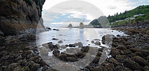 Tillamook bay, Oregon in the evening