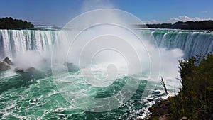 Tilt shot of the Niagara Falls