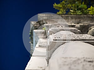 Tilt view to big gate in European style