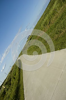 Tilted Iowa Landscape Perspective