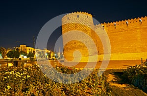 The tilted tower of Karim Khan citadel, Shiraz, Iran