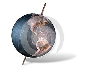 Tilted World Globe