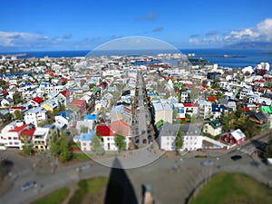 Tiltshift from Reykjavik photo