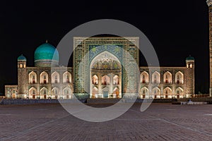 Tilya Kori Madrasah in Samarkand, Uzbekistan