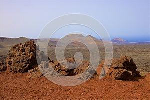 Timanfaya national park in Lanzarote, Canary islands