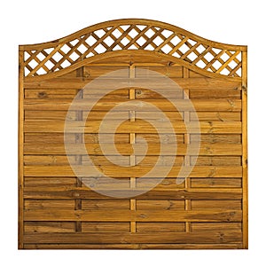 Timber garden fance panel