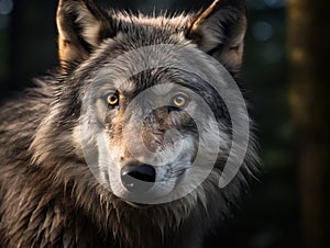 Timber Wolf Stare